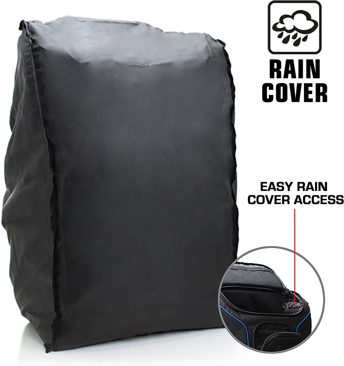Professional Camera Backpack for DSLR/SLR/Mirrorless Cameras with Laptop Compartment, Rain Cover, and Tripod Holder